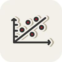 Scatter Plot Vector Icon Design