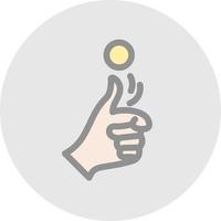 Coin Toss Vector Icon Design