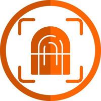 Fingerprint Scan Vector Icon Design