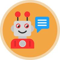 Robot Assistant Vector Icon Design