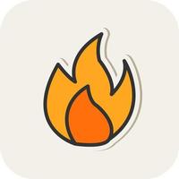 Flame Vector Icon Design