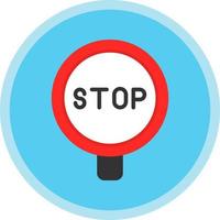 diseño de icono de vector de señal de stop