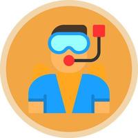 diseño de icono de vector de buceo