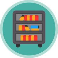 Book Shelf Vector Icon Design