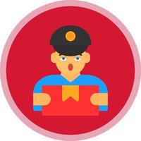 Delivery Man Vector Icon Design