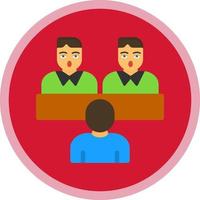 Job Interview Vector Icon Design