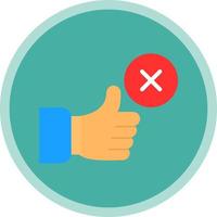 Disagree Vector Icon Design