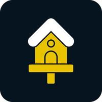 Bird House Vector Icon Design