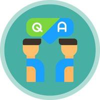 Questioin And Answer Vector Icon Design