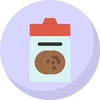 diseño de icono de vector de tarro de galletas