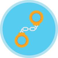 Handcuffs Vector Icon Design