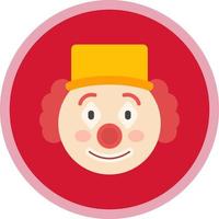 diseño de icono de vector de payaso