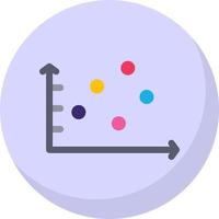 Scatter Graph Vector Icon Design