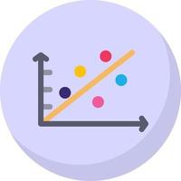 Scatter Plot Vector Icon Design