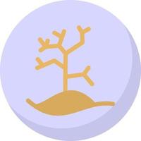 diseño de icono de vector de árbol seco