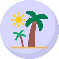 Palm Trees Vector Icon Design