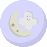 diseño de icono de vector de luna de halloween