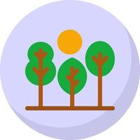 Tree Landscape Vector Icon Design