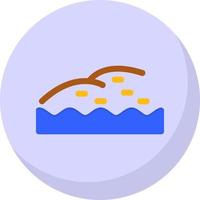 Shore Landscape Vector Icon Design