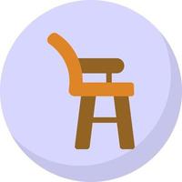 High Chair Vector Icon Design