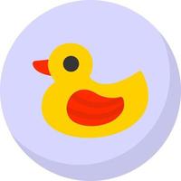 Rubber Duck Vector Icon Design