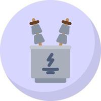 Power Transformer Vector Icon Design