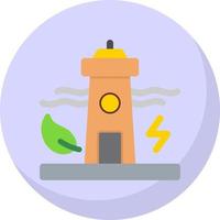 Tidal Power Vector Icon Design