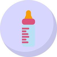 Milk Bottle Vector Icon Design