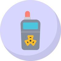 Radiation Detector Vector Icon Design