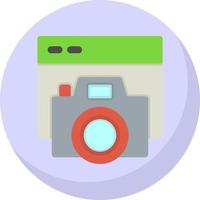 Camera Website Vector Icon Design