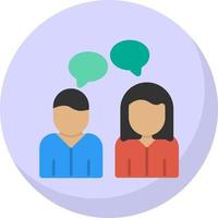 Discussion Vector Icon Design