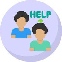 Ask For Help Vector Icon Design