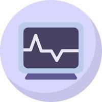 Heart Monitoring Vector Icon Design