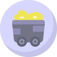 Mining Cart Vector Icon Design