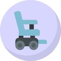 Automatic Wheelchair Vector Icon Design