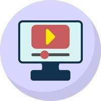 Live Streaming Vector Icon Design