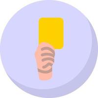Yellow Card Vector Icon Design