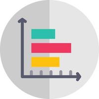 Horizontal Bars showing Progress Vector Icon Design