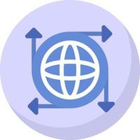 diseño de icono de vector de infraestructura global