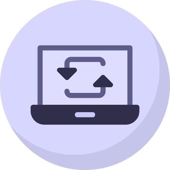 diseño de icono de vector de sincronización de datos