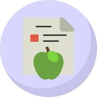 Gym Diet Vector Icon Design