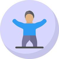 diseño de icono de vector de estiramiento de gimnasio