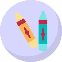 diseño de icono de vector de crayones