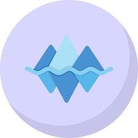 Iceberg Landscape Vector Icon Design