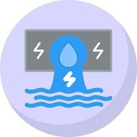 Hydroelectricity Vector Icon Design