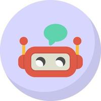 diseño de icono de vector de chatbot