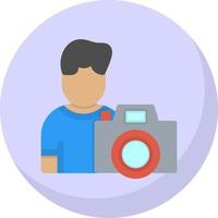 Cameraman Vector Icon Design