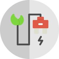 Eco Power Socket Vector Icon Design