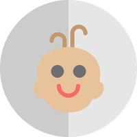 diseño de icono de vector de sonrisa de bebé