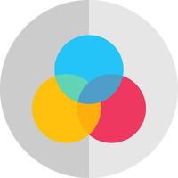 Venn Diagram Vector Icon Design